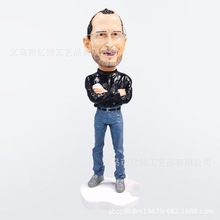 跨境新品珍藏版乔布斯站立人偶模型纪念版树脂公仔创意摆件