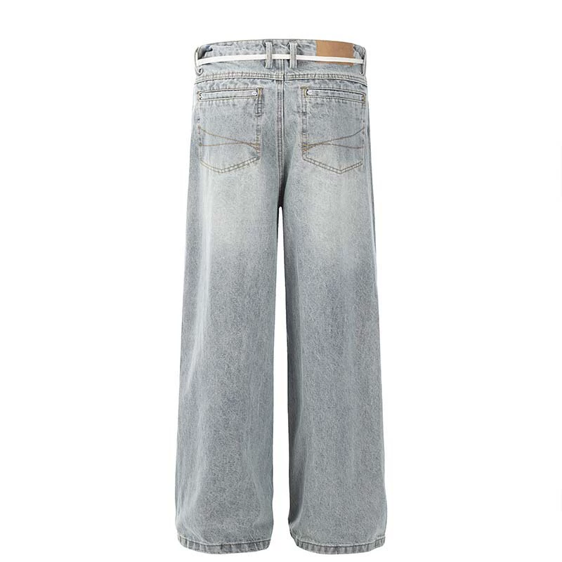 Рetро джинсы, повседневные брюки, американский стиль, oversize