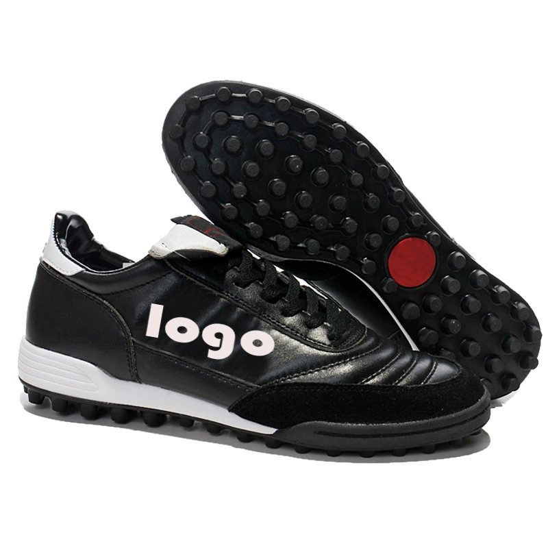 Путянь поставка футбольные туфли с разбитым шиповым лицом классические Black/White Football Shoes