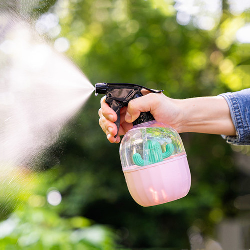 Fresh Nordic style cactus watering bottle gardening spray bottle 500ml small spray disinfection candy color flower watering kettle