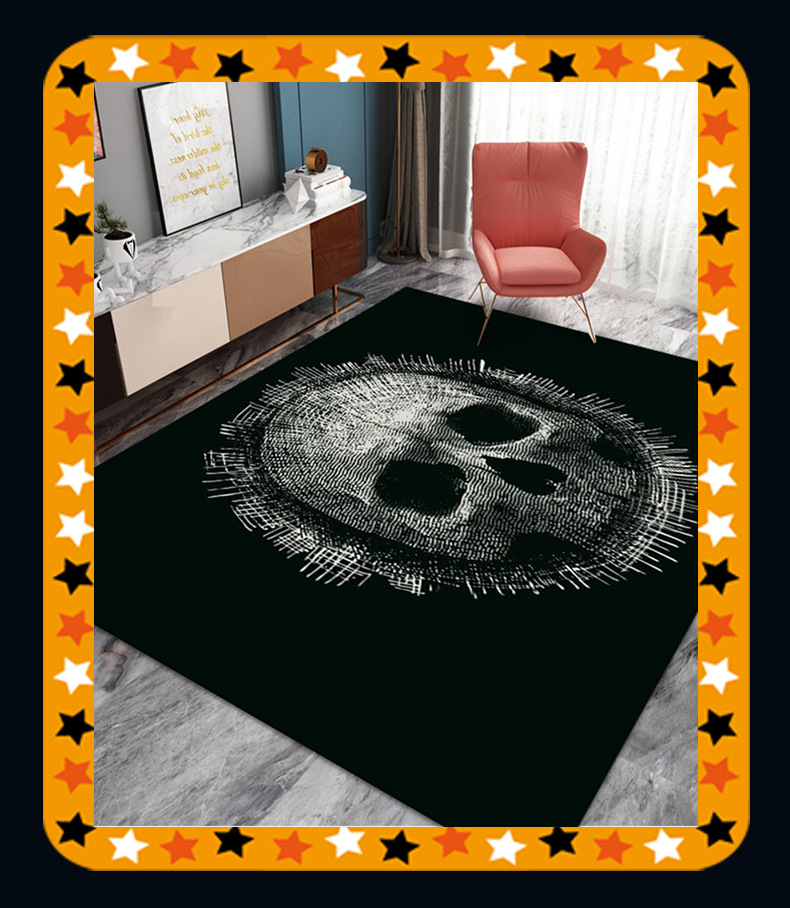 Halloween carpet,客厅地毯Halloween carpet,欧美卧室地毯,万圣节地毯地垫,跨境地毯