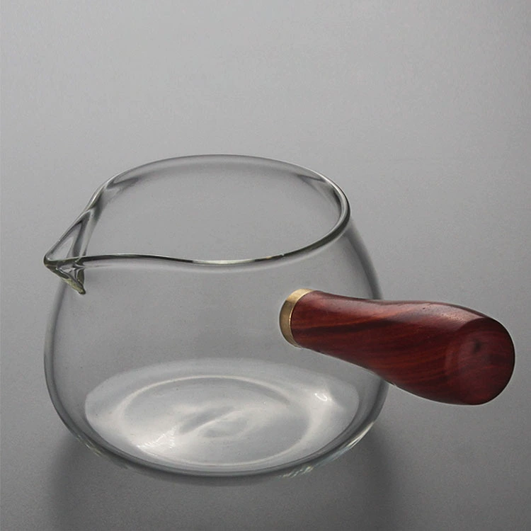 Домашняя толстая высшей степени BOROSILICATE стекло чашка для чая с разделителем чайный набор из дерева чашка чайный разделитель