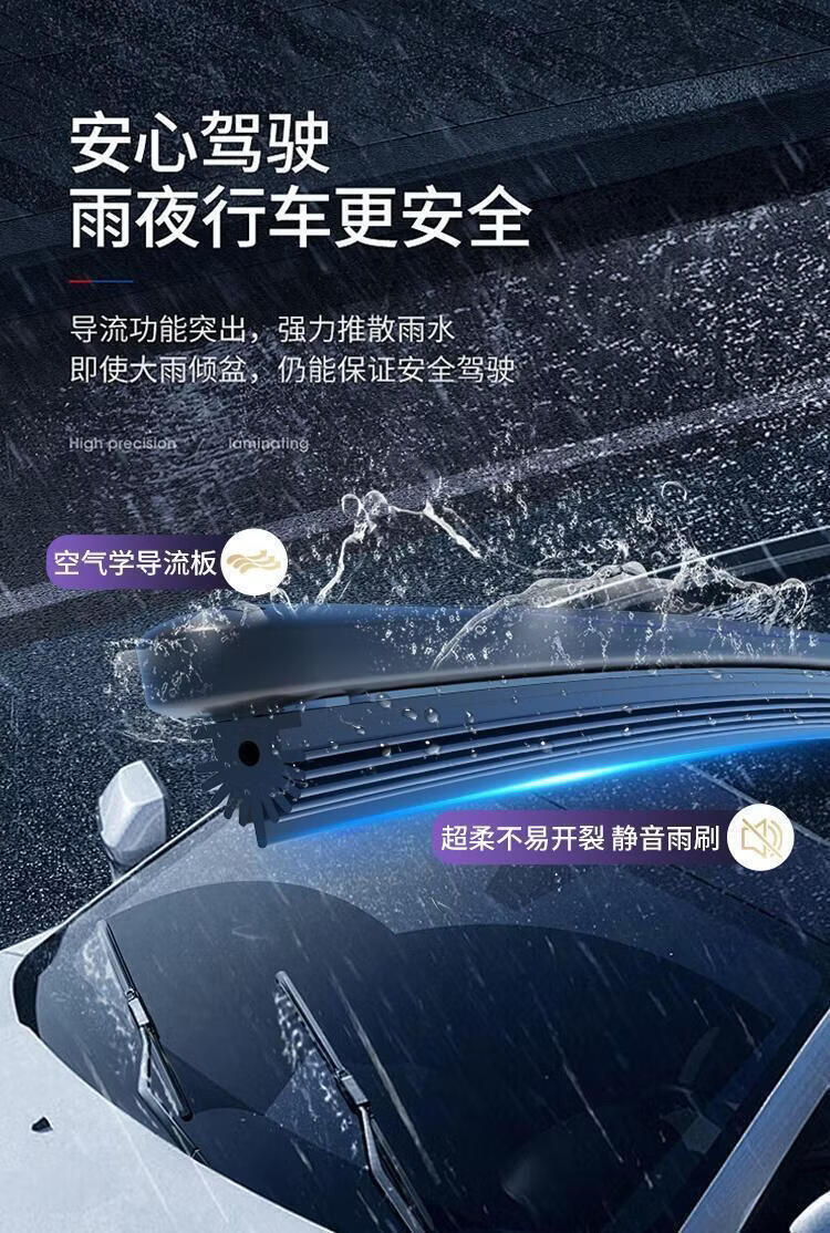 11 Rubber Strips Suitable for Leapmotor T03 Wiper Blades C10 Wiper Blades C01 C11S01 Frameless High-Definition Silent Rubber Strip