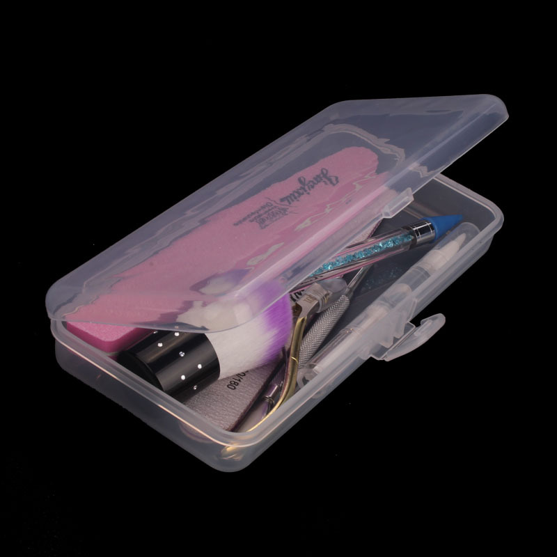 Caja de herramientas de manicura especial transfronteriza nueva engrosada caja de almacenamiento de herramientas de joyería resistente a caídas caja de set de suministros de manicura