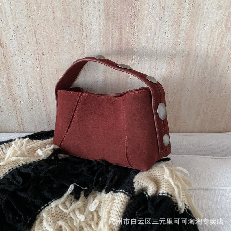 小众复古简约磨砂牛皮托特包女2025新款慵懒风通勤百搭斜挎手提包|undefined