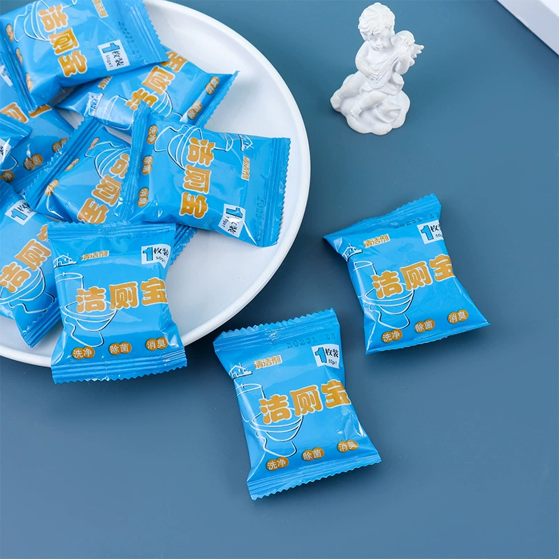 Независимая упаковка с новым синим пузырьком для чистки туалета, индивидуально упакованным, мощным удалением запаха, ароматическим дезодорантом для очистки.