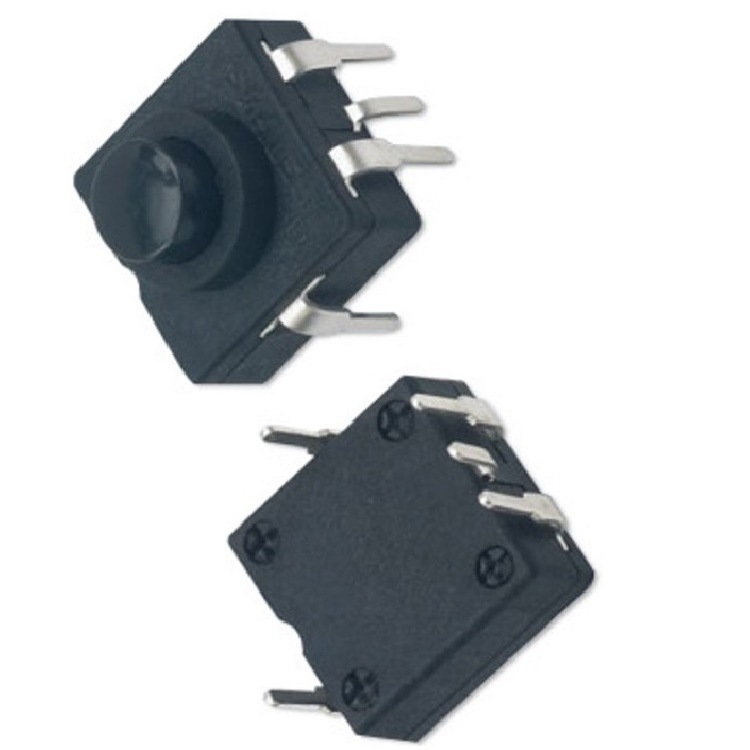 自锁开关4段立式  小型4档按键开关  迷你型四档按钮开关3开1关