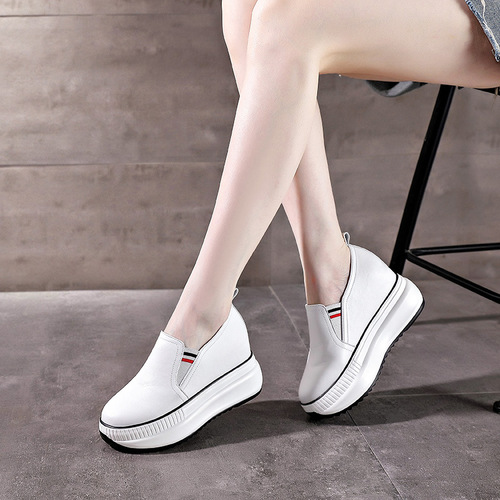 Trendy Sunday  autumn new women's shoes thick-soled rocking shoes with increased height casual sports breathable clogs