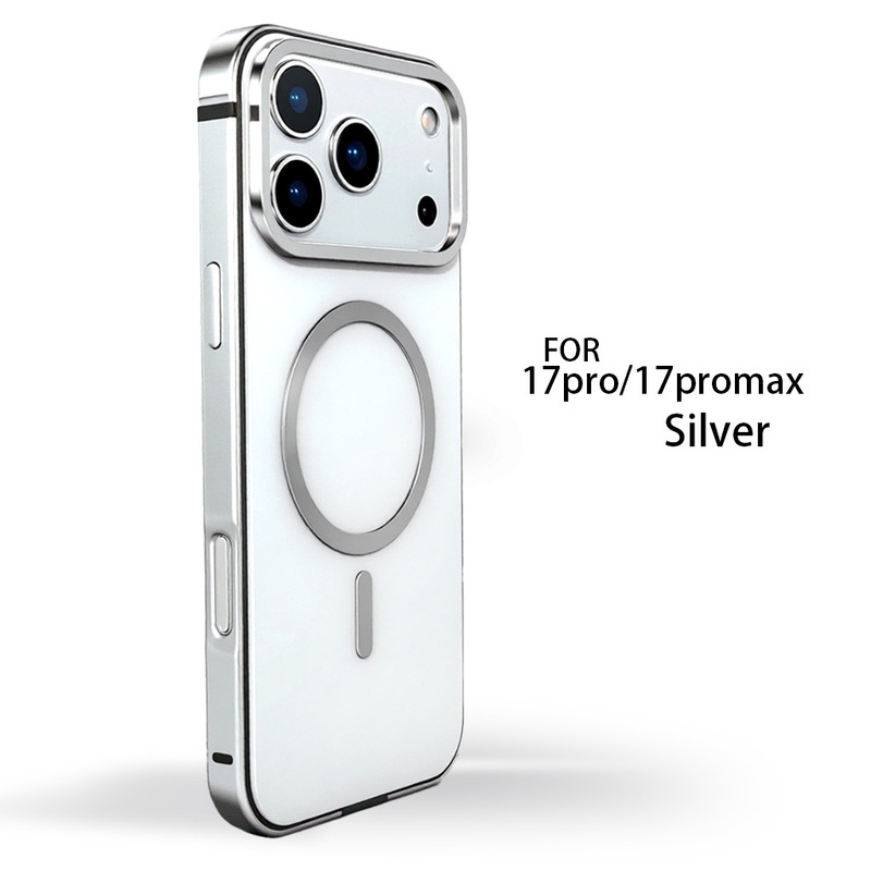 爆款眼舰肤感磁吸环保护套适用iphone17 Pro手机壳17promax金属壳|undefined