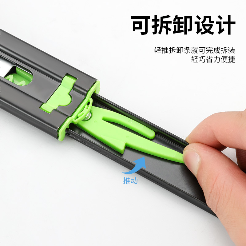 Manufacturer wholesale stainless steel drawer three-section rail guide track black steel guide rail silent cushion damping ball bearing slide track