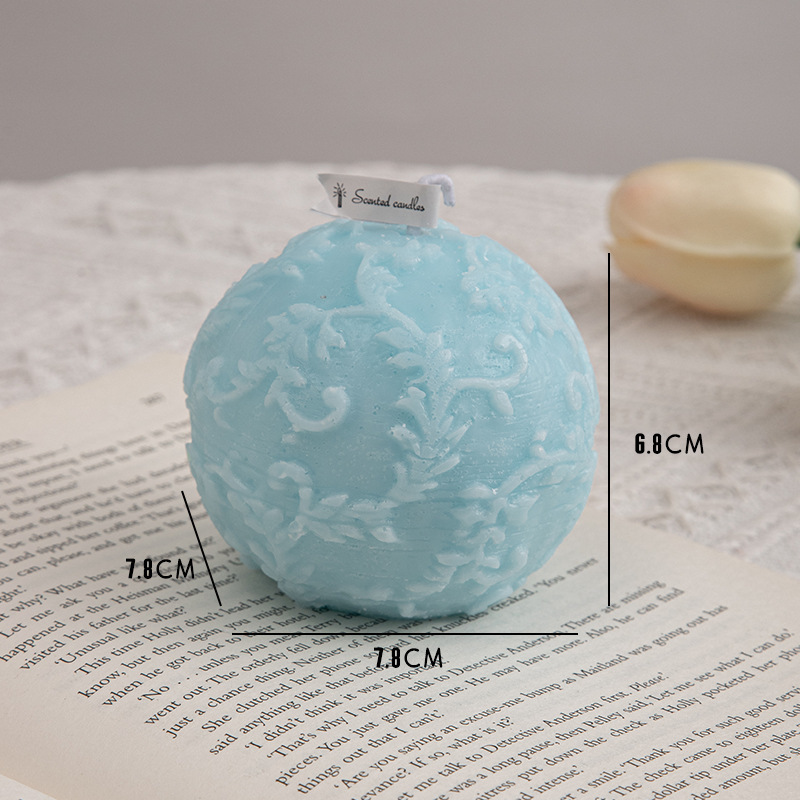 Conjunto de velas aromáticas decorativas com flores_voghion.com