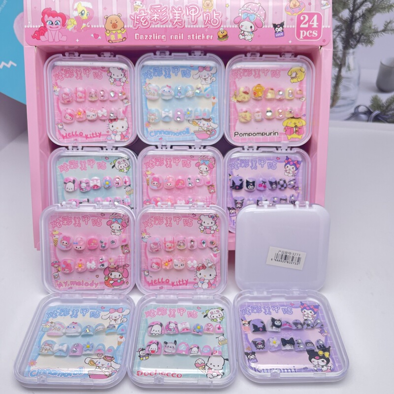 Sanrio Kulomi KT Cat Yugui Dog Pudding Dog PC Dog 3D Stereo Nail Pieces Decoration