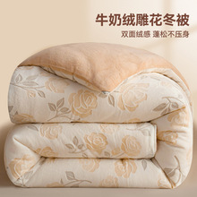 大豆纤维牛奶绒被子冬被冬季加厚保暖棉被芯冬天宿舍单人被褥通用