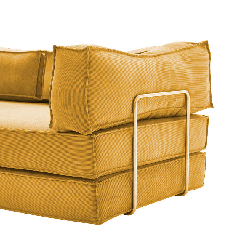 Sofá cama transfronterizo, sofá de compresión de sala de estar de doble uso multifuncional plegable telescópico