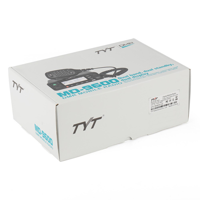 TYT teyitong MD9600 digital walkie-talkie digital-analógico de doble uso UV de doble segmento digital Estación de coche estación de radio DMR Configuración de GPS