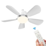 跨境热销E26/27螺口遥控多功能吸顶吊顶风扇灯静音扇叶可拆卸