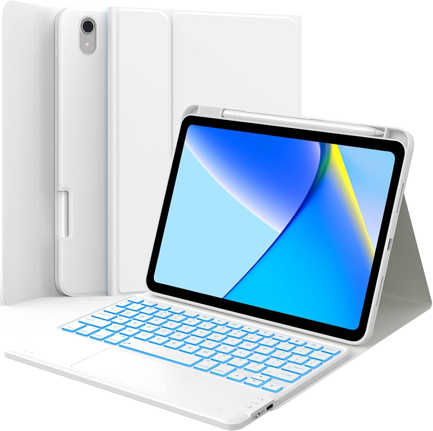 iPad Tablet Protective Case 2025 Suitable for iPad 11 Protective Case 10Th Generation 10.9 iPad Bluetooth Keyboard Magnetic Version