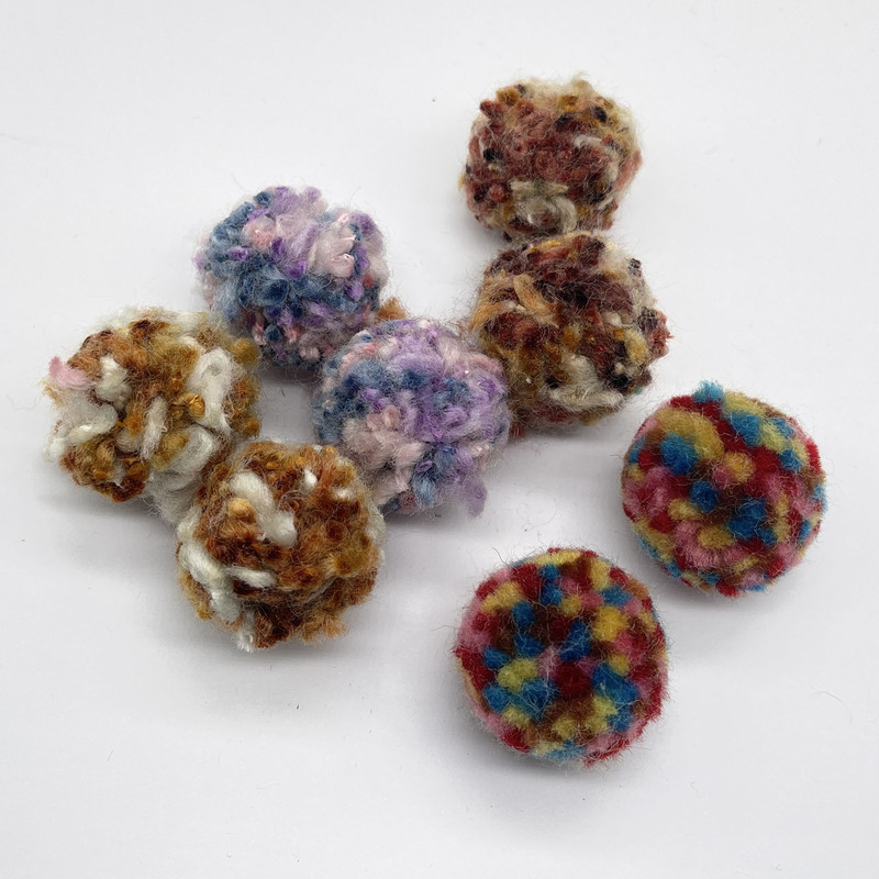 3CM wool ball jewelry accessories new colorful fluffy plush ball Japanese and Korean handmade ball earrings pendant