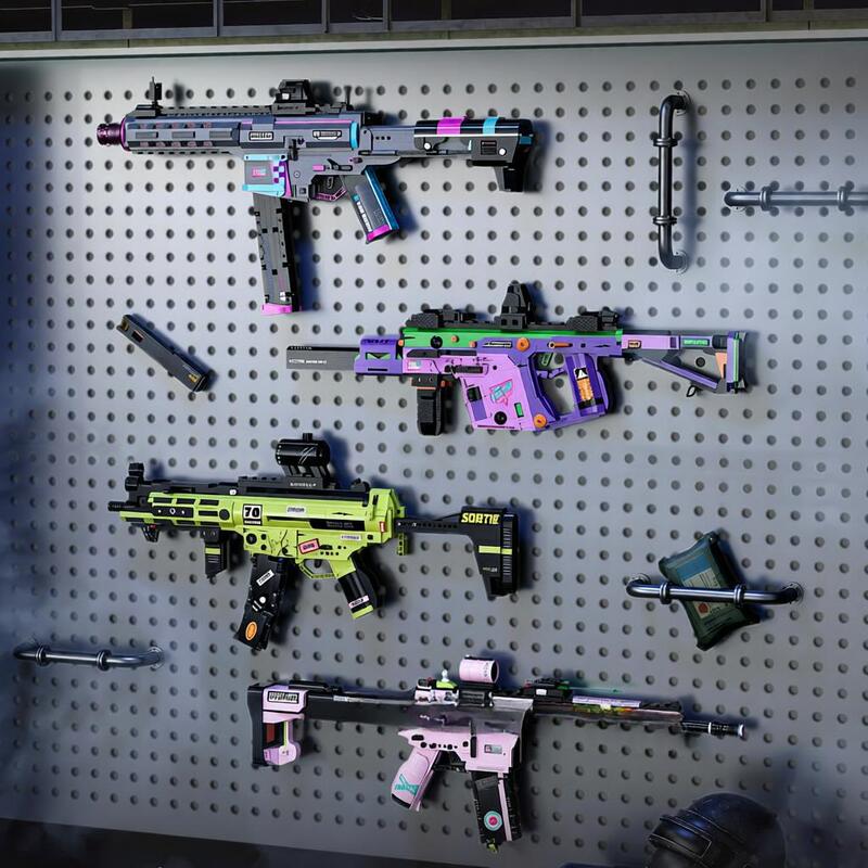 【Wholesale Dropshipping】Dark Night Ghost Rifle Building Blocks Gun Children's Educational Assembly Compatible Toy High-Quality Decoration Toy
