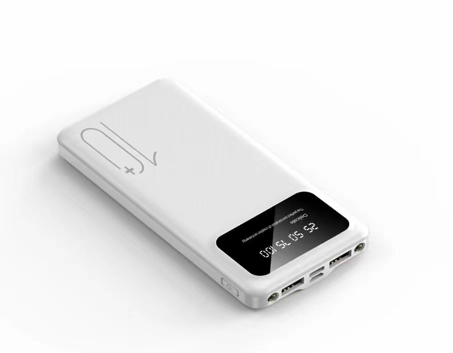 Banco de energía compartido con cable autocargado 20000 mAh banco de energía móvil portátil de gran capacidad regalo personalizado transfronterizo al por mayor