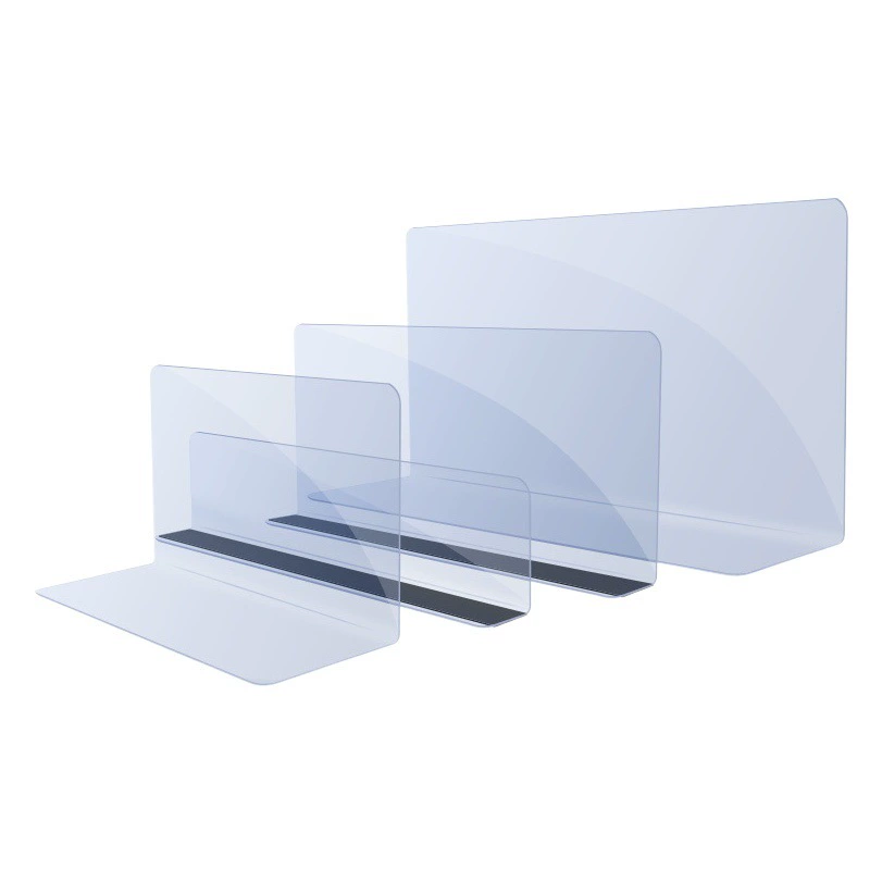ПВХ перегородка L-образная прозрачная пластиковая акриловая разделительная перегородка на магнитах для полок в магазинах и супермаркетах, разделитель товаров