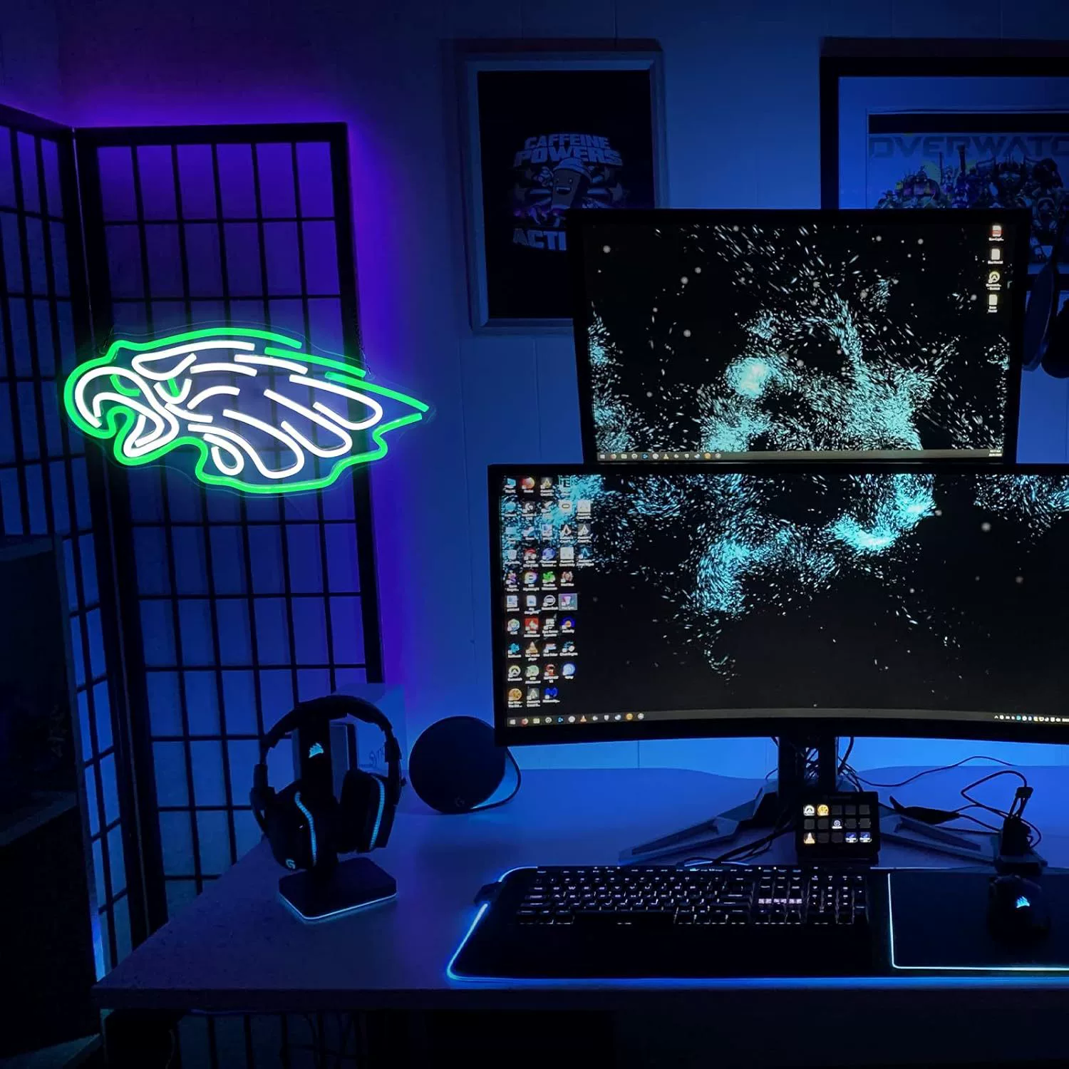 LED зеленый белый украшения внутри