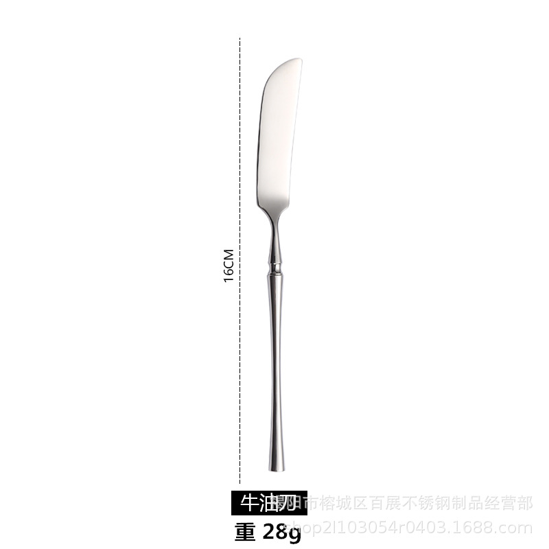 작은 허리 버터 나이프-거울 기본 색상