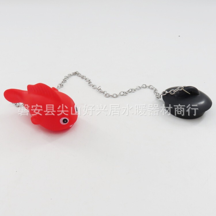 Cartoon Pufferfish Bathroom Kitchen Sink Plug Bathtub Drain Plug Bathtub Plug Plug Seal Plug Twist Chain