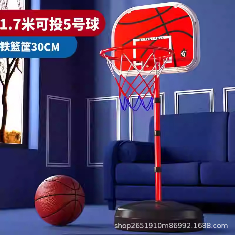 Transfronterizos infantiles bastidor de baloncesto interior elevable marco de baloncesto juguete interior y exterior para niños entrenamiento de anillo de tiro jardín de infantes