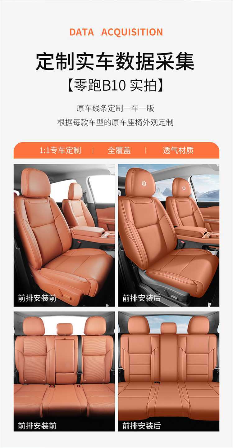2025 Leapmotor B10 Seat Cover Full Set Leather Car Seat Cushion