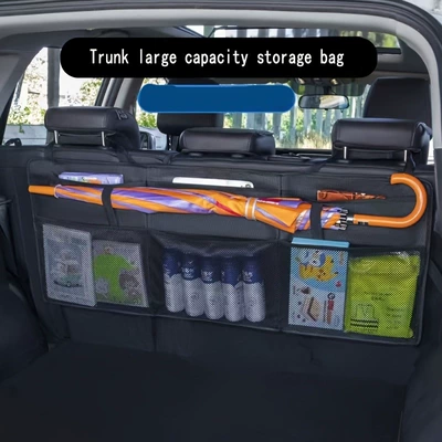 Car storage bag/box back organizer, multi-functional storage