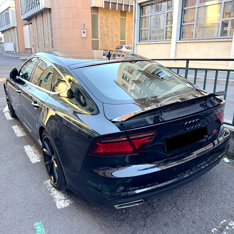 Suitable for 2012-2018 Audi A7 Rs7 Modified Rear Wing Audi A7 Blade Spoiler Without Punching and Tail Pressing