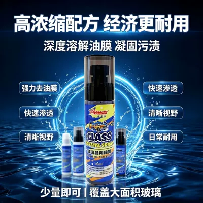 【High-end】Car Glass Oil Film Cleaner, Glass agent
