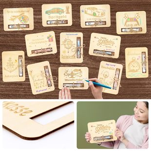 Cross-Border New Products for the Beginning of School Season, Wooden Crafts, Money Gifts, Creative Wedding Gifts