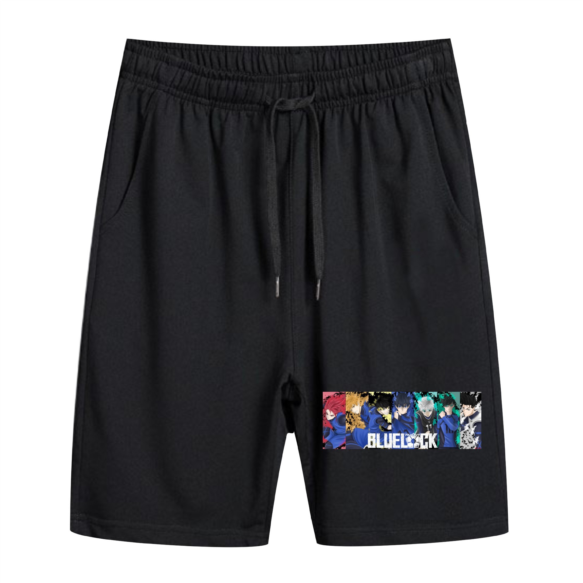 Comercio exterior nuevo BLUE LOCK azul prisión pantalones de playa periféricos de animación hombres y mujeres pantalones cortos de cinco puntos