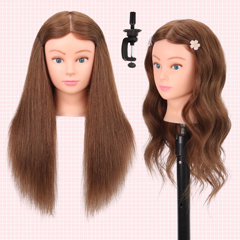 Hairdressing Head Model Full Real Hair Apprentice Doll Head Dummy Head Can Be Permed and Curled Model Head Real Hair Fake Head Model Real Hair Hairdressing Head Model Full Real Hair Apprentice Doll Head Dummy Head Can Be Permed and Curled Model Head Real Hair Fake Head Model Real Hair