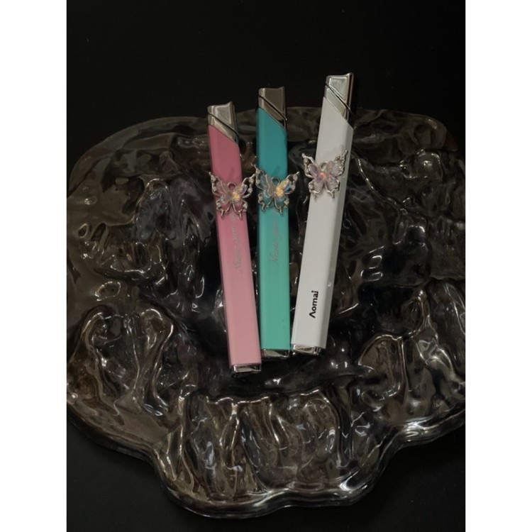 新款手作蝴蝶翩翩金属细条打火机送礼女生闺蜜高级精致创意轻奢潮|undefined