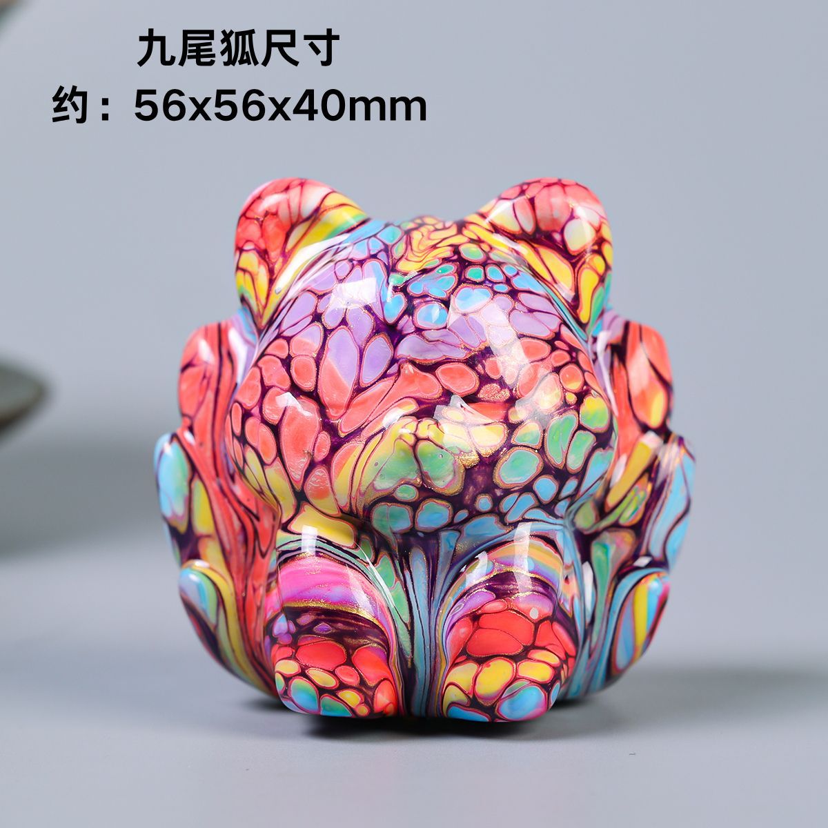 杭州霊隠漆猫シリーズ カラフルで可愛い猫 招き猫 漆塗り置物 文玩装飾