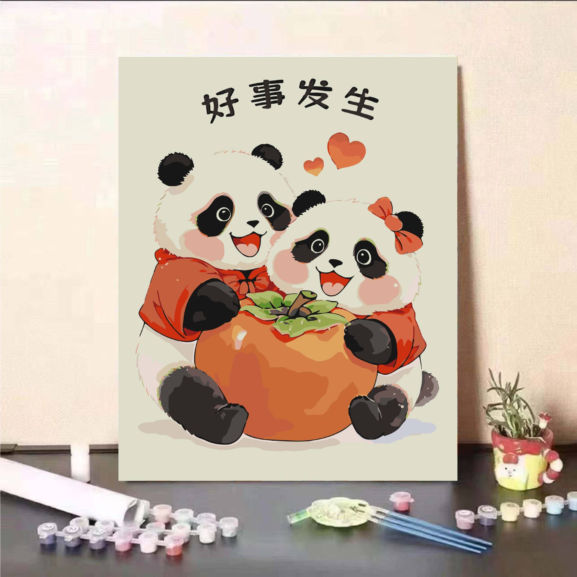 Pintura al óleo digital de rellenos de pintura a mano DIY curación descompresión decoración de la sala de estar pintura acrílica regalo