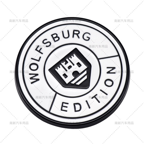 German Wolfsburg sticker modified car logo
