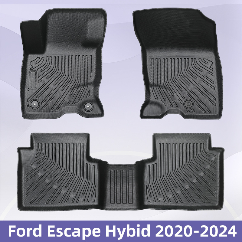 Para Ford Escape Hybid 2020 - 2024 TPE Foot Pads 3D All Weather Backpack Pad