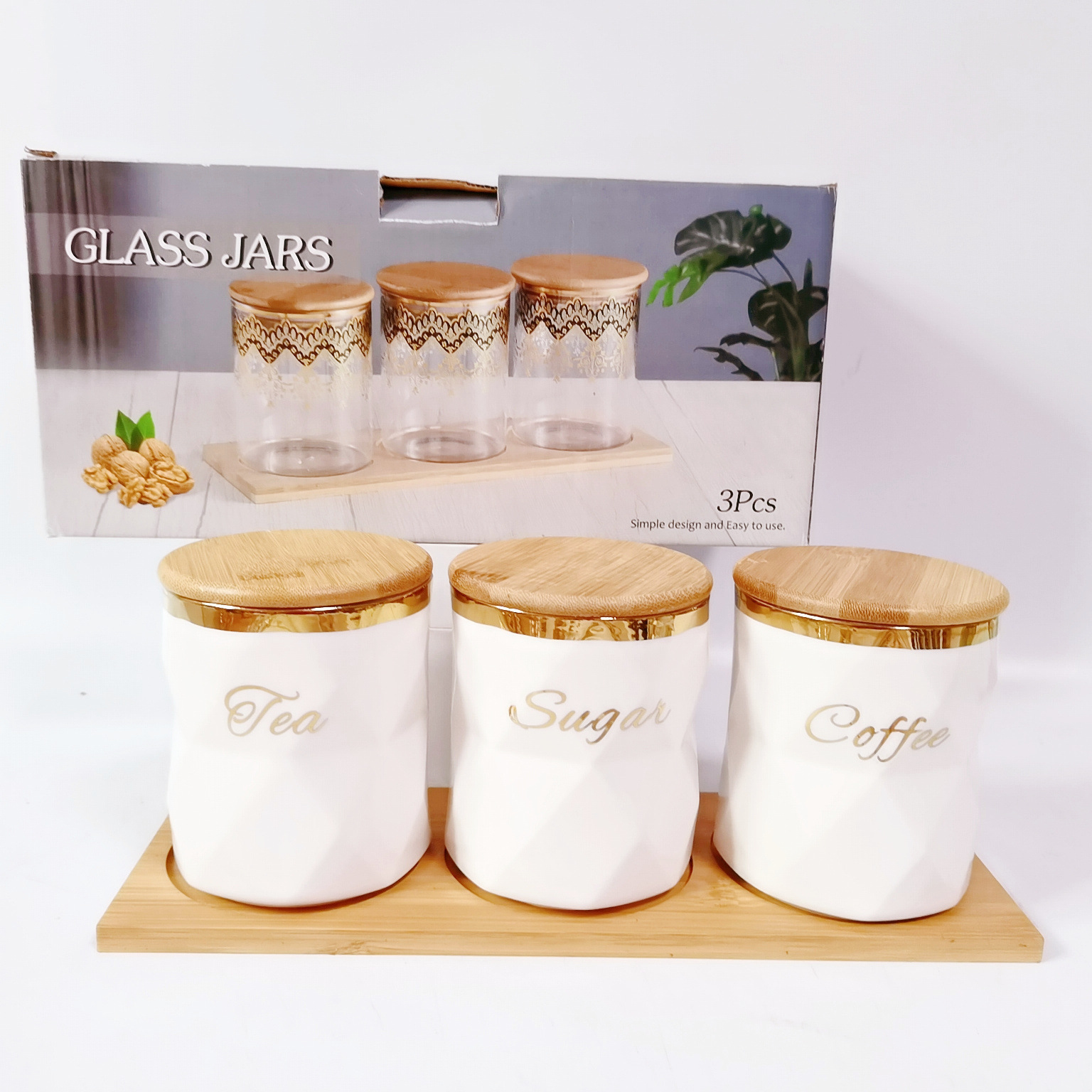 Creativo galvanoplastia cerámica sellada tarro taladro de almacenamiento tarro cocina condimento tarro de azúcar tarro de café tarro de almacenamiento de té