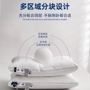 120 Cotton Pillow Five-star Hotel Class A 95 White Goose Down Pillow Cotton Down Single Pillow Factory Outlet