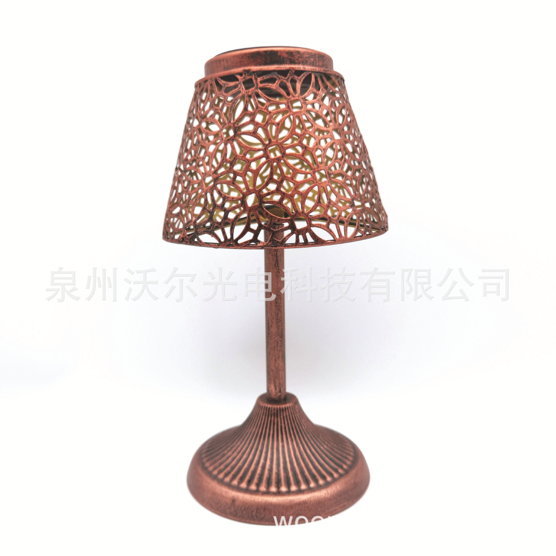 亚马逊 热销LED镂空太阳能灯 台灯形状IP65 草坪灯庭院装饰景观灯