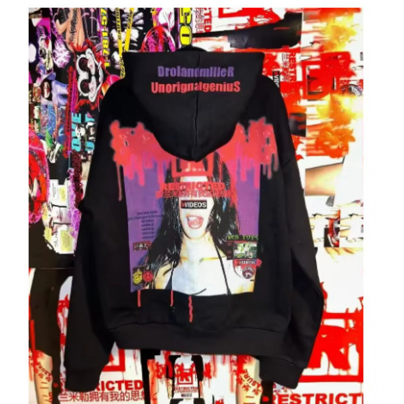 American Trendy Y2K Personalized Printed Sweatshirt Harajuku Jacket Gothic Style Men's and Women's Same Style 3D Sweatshirt