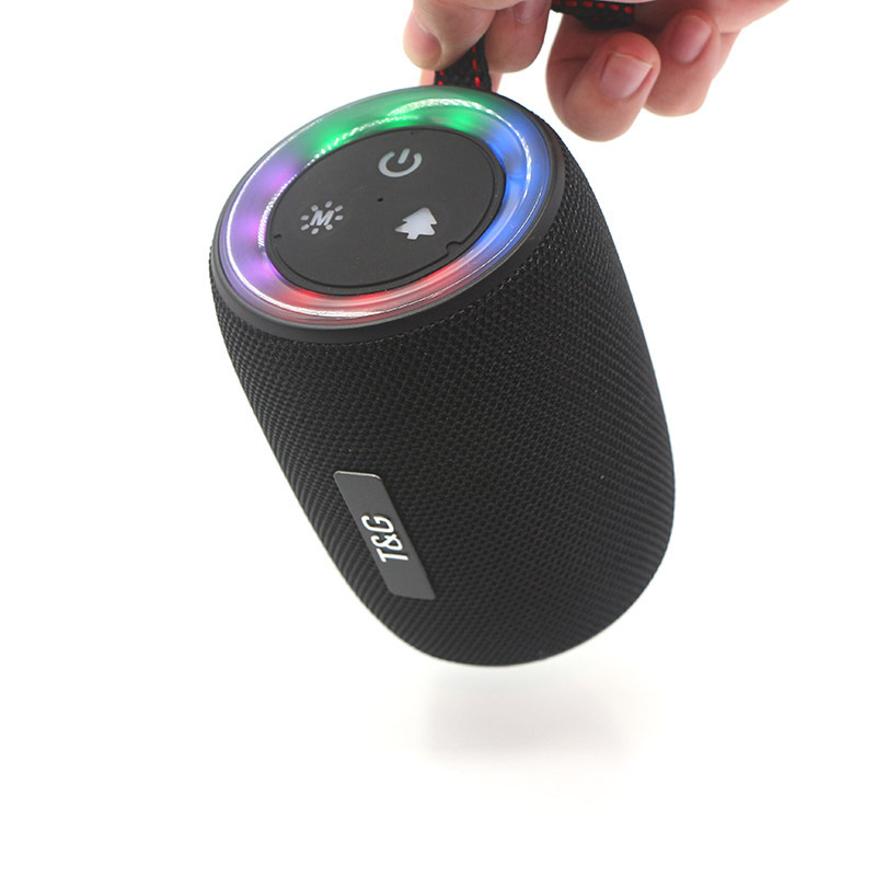 新型 tg434 ワイヤレス Bluetooth スピーカー ポータブルサブウーファー アウトドア ポータブル tws カラフル振動板ライト ギフトスピーカー|undefined