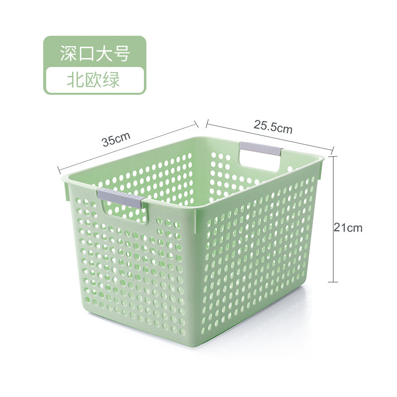 デスクトッププラスチック雑貨収納バスケット幼稚園本収納バスケットホームスナックキッチンキャビネット収納整理バスケット|undefined