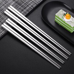 現物常売金304ステンレス箸頭部レーザー箸susステンレス箸セット