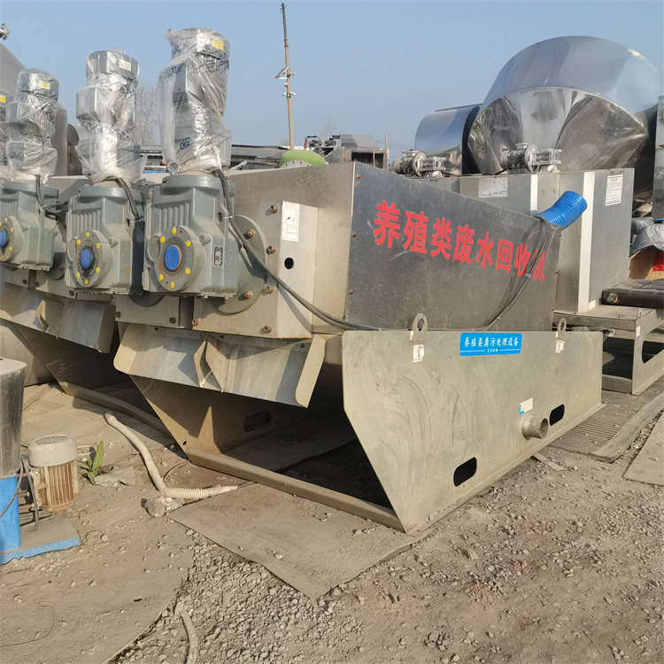二手叠螺污泥脱水机 402型叠螺脱水机养殖场粪污处理设备不锈钢