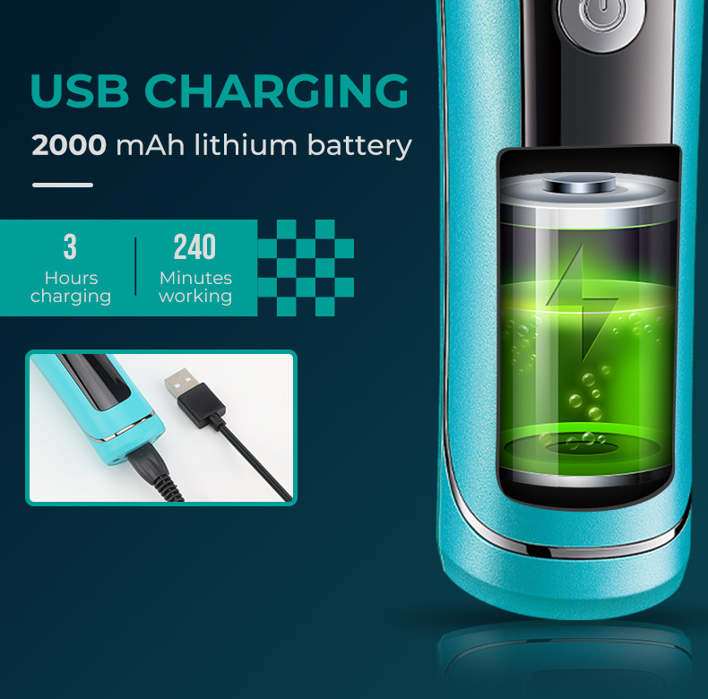 Vgr299 Professional Electric Hair Trimmer With High Speed Motor_voghion.com